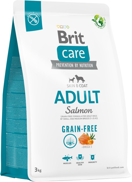 Brit Care Dog Adult Грейн-фрі всі породи лосось, 3кг